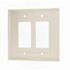 Leviton 2-Gang White Decora/Rocker Plastic Jumbo/Oversized Wall Plate (1-Pack) 88602