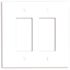 Leviton 2-Gang White Decora/Rocker Plastic Jumbo/Oversized Wall Plate (1-Pack) 88602