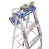 Werner 4 ft. Aluminum Step Ladder (8 ft. Reach Height) with 250 lb. Load Capacity Type I Duty Rating