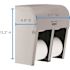 Compact Stainless 4-Roll Coreless Toilet Paper Dispenser