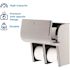 Compact Stainless 4-Roll Coreless Toilet Paper Dispenser