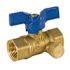 Jomar 3/4 in. FIP x FIP Gas Ball Valve with Threaded Connection and Side Tap