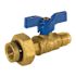 Jomar 1/2 in. Flare x 1/2 in. FNPT Gas Ball Valve with Dielectric Union