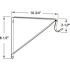 Prime-Line Shelf and Pole Support Bracket For Wood Shelving