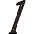 Prime-Line 4 in. House Number 1, Diecast, Black Finish