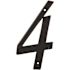 Prime-Line 4 in. House Number 4, Diecast, Black Finish