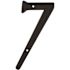 Prime-Line 4 in. House Number 7, Diecast, Black Finish