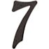Prime-Line 3 in. House Number 7, Plastic, Black with Nails