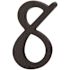 Prime-Line 3 in. House Number 8, Plastic, Black with Nails