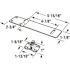Prime-Line Safety Hasp, 6 in., Steel Construction, Zinc Plated Finish, Fixed Stapled
