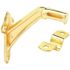 Prime-Line Hand Rail Bracket, Brass Plated, Nickel Plated, Heavy Duty (2-pack)