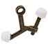 Prime-Line Hinge Pin Door Stop, 1-1/4 in. Bolt, Diecast, Antique Brass, Adjustable (10-pack)
