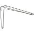 Prime-Line Shelf Brackets, 8 in. x 10 in., Stamped Steel, Gray Enamel (2-Pack)