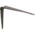 Prime-Line Shelf Brackets, 8 in. x 10 in., Stamped Steel, Gray Enamel (2-Pack)