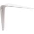 Prime-Line 8 in. x 10 in. White Enamel Painted Steel Shelf Brackets Compatible with Wood Shelving (2-Pack)