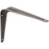Prime-Line Shelf Brackets, 5-in. x 6-in., Stamped Steel, Gray Enamel Finish (2-pack)