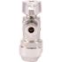 SharkBite 1/2 in. Push-to-Connect x 1/4 in. O.D. Compression Chrome-Plated Brass Quarter-Turn Angle Stop Valve