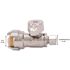 SharkBite 1/2 in. Push-to-Connect x 1/4 in. O.D. Compression Chrome-Plated Brass Quarter-Turn Straight Stop Valve