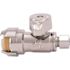 SharkBite 1/2 in. Push-to-Connect x 1/4 in. O.D. Compression Chrome-Plated Brass Quarter-Turn Straight Stop Valve