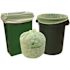 Natur-Bag 35 Gal. 34 in. x 48 in. 0.9 mil Green Compostable Trash Bags (20/Roll, 5 Rolls/Case)