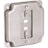RACO 4 in. W Galv. Steel Gray 1-Gang Single-Device Universal Exposed Work Square Cover with 3-in-1 Plates, 1-Pack