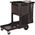 Rubbermaid 21.8 in. x 46 in. x 38 in. Executive Janitor Cleaning Cart