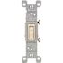 Leviton 15 Amp Single-Pole Toggle Light Switch, Light Almond 1451-2T