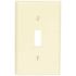 Leviton Light Almond 1-Gang Toggle Wall Plate (1-Pack)