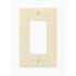 Leviton 1-Gang Light Almond Decora/Rocker Plastic Midway/Midsize Wall Plate (1-Pack) 80601-T