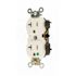 Leviton 20 Amp 125 V Hospital Grade Duplex Outlet/Receptacle, White (1-Pack) 8300-HW
