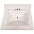 Premier 31 in. x 22 in. Camila Custom Vanity Top Sink in Solid White