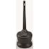 COMMERCIAL ZONE Smoker's Outpost 4 Gal. Black Standard Cigarette Receptacle Outdoor Ashtray