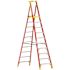 Werner 10 ft. Fiberglass Podium Ladder with 16 ft. Reach and 300 lbs. Load Capacity Type IA Duty Rating