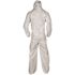 KleenGuard A35 Disposable Coveralls (38938), Liquid and Particle Protection, Hooded, White, Large, 25 Garments / Case