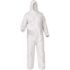 KleenGuard 35 Disposable Coveralls , Liquid and Particle Protection, Unisex Hooded, White, XL