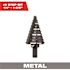 Milwaukee 1/4 in. - 1-3/8 in. #5 Black Oxide Step Drill Bit (10-Steps)