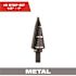 Milwaukee 1/2 in. - 1 in. #8 Black Oxide Step Drill Bit (9-Steps)