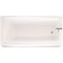 Swan 60 in. x 60 in. Fiberglass Rectangular Alcove Soaking Bathtub with Right Drain in White
