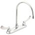 MOEN M-Dura 2-Handle High-Arc Standard Kitchen Faucet in Chrome