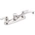 MOEN Commercial 2-Handle Low-Arc Kitchen Faucet in Chrome