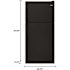 Whirlpool 18.2 cu. ft. Top Freezer Refrigerator in Black