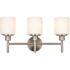 Design House Aubrey 3-Light Satin Nickel Vanity Light
