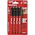 Milwaukee INKZALL Black Fine Point Jobsite Permanent Marker (4-Pack)