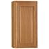 Hampton Bay Hampton 15 in. W x 12 in. D x 30 in. H Assembled Wall Kitchen Cabinet in Medium Oak