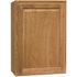 Hampton Bay Hampton 21 in. W x 12 in. D x 30 in. H Assembled Wall Kitchen Cabinet in Medium Oak