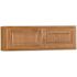 Hampton Bay Hampton 30 in. W x 12 in. D x 12 in. H Assembled Wall Bridge Kitchen Cabinet in Medium Oak