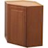 Hampton Bay Hampton 24 in. W x 12 in. D x 30 in. H Assembled Diagonal Corner Wall Kitchen Cabinet in Medium Oak