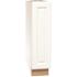 Hampton Bay Hampton 9 in. W x 24 in. D x 34.5 in. H Assembled Base Kitchen Cabinet in Satin White