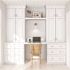 Hampton Bay Hampton 12 in. W x 24 in. D x 34.5 in. H Assembled Base Kitchen Cabinet in Satin White with Drawer Glides