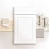 Hampton Bay Hampton 12 in. W x 24 in. D x 34.5 in. H Assembled Base Kitchen Cabinet in Satin White with Drawer Glides